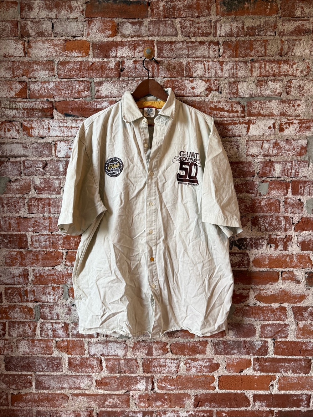 G-unit vintage button front